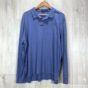 Polo Ralph Lauren pima soft touch long sleeve polo shirt men's size XXL